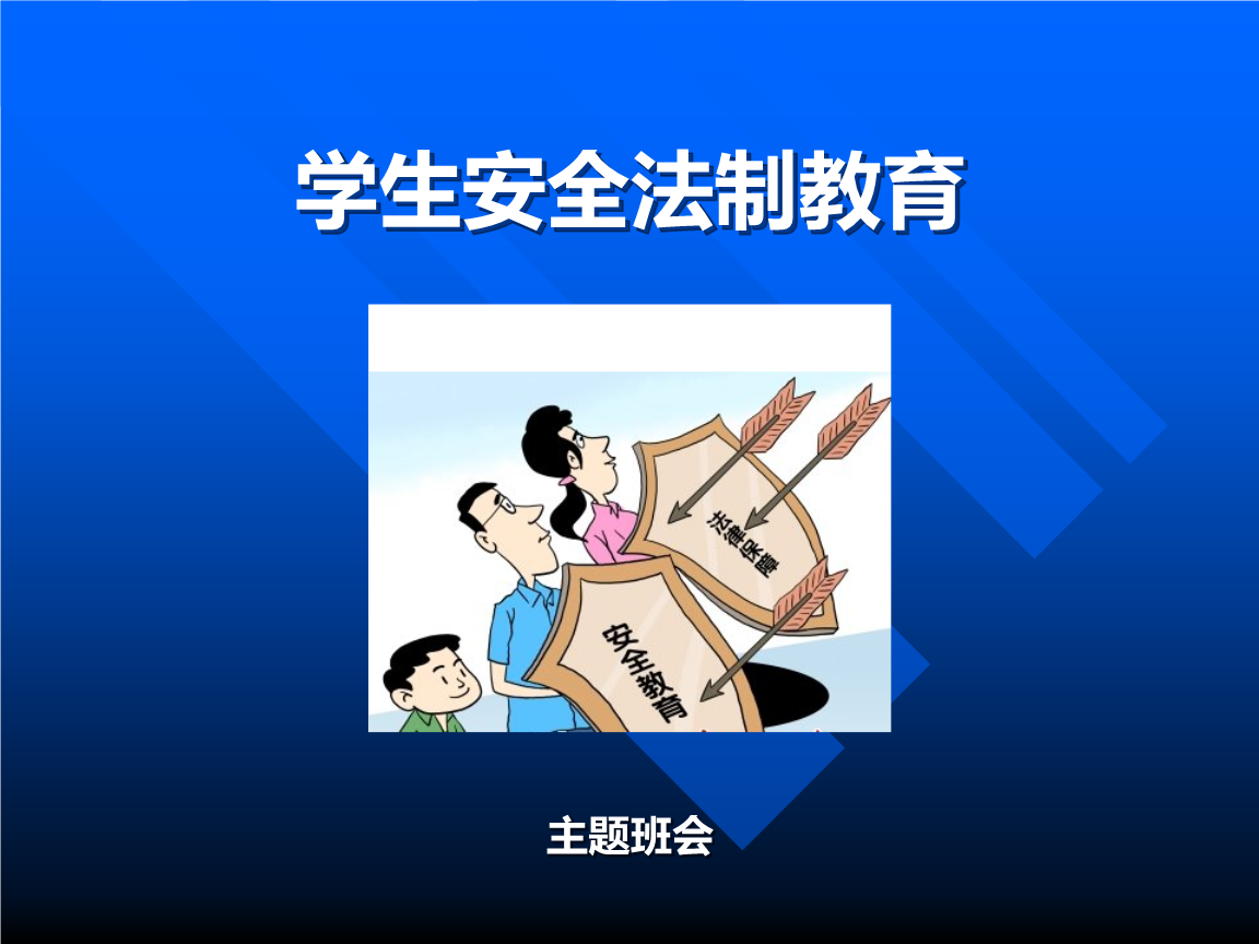 安全在我心，法律伴我行——青少年安全法制教育主题班会\n* 副标题 远离危险，尊重规则，做知法守法的新时代少年\n* （可选 学校名称、班级名称，或以卡通宇航员、盾牌、幼苗为饰）\n\n## 幻灯片2 会说话的“小口袋” ——犯罪与年龄\n孔子给学生们设了一个“罚站席”，官府也给坏人设了一部法律。《治安管理处罚法》《刑法》划出了规则。我们有天真权利，却绝不能有“不负责任的特权”。成长不应无知。建议讨论10岁以内的欺凌、偷窃对应的法律课程。14~16岁若犯下8类‘高压案’，再也不仅仅是学生处分两个字了。罪行