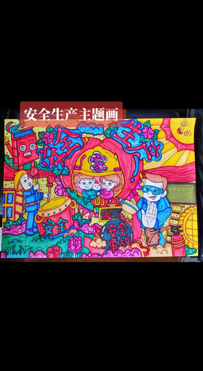 以画绘安全 安全生产主题画中的警示与教育力量